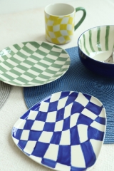 Playful Irregular Checker Tableware