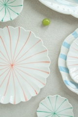 Chic Organic Stripes Ceramics Tableware