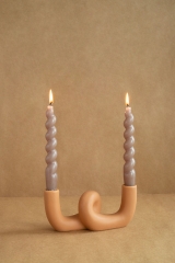 Chic Rope Ceramics Candleholders