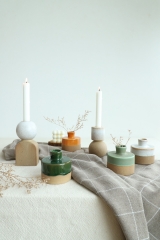 Retro Jade Candleholders and Planters