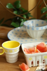 Cute Stamped Flower Tableware Collection