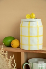 Simple Hand-painted Stripes and Checks Tableware