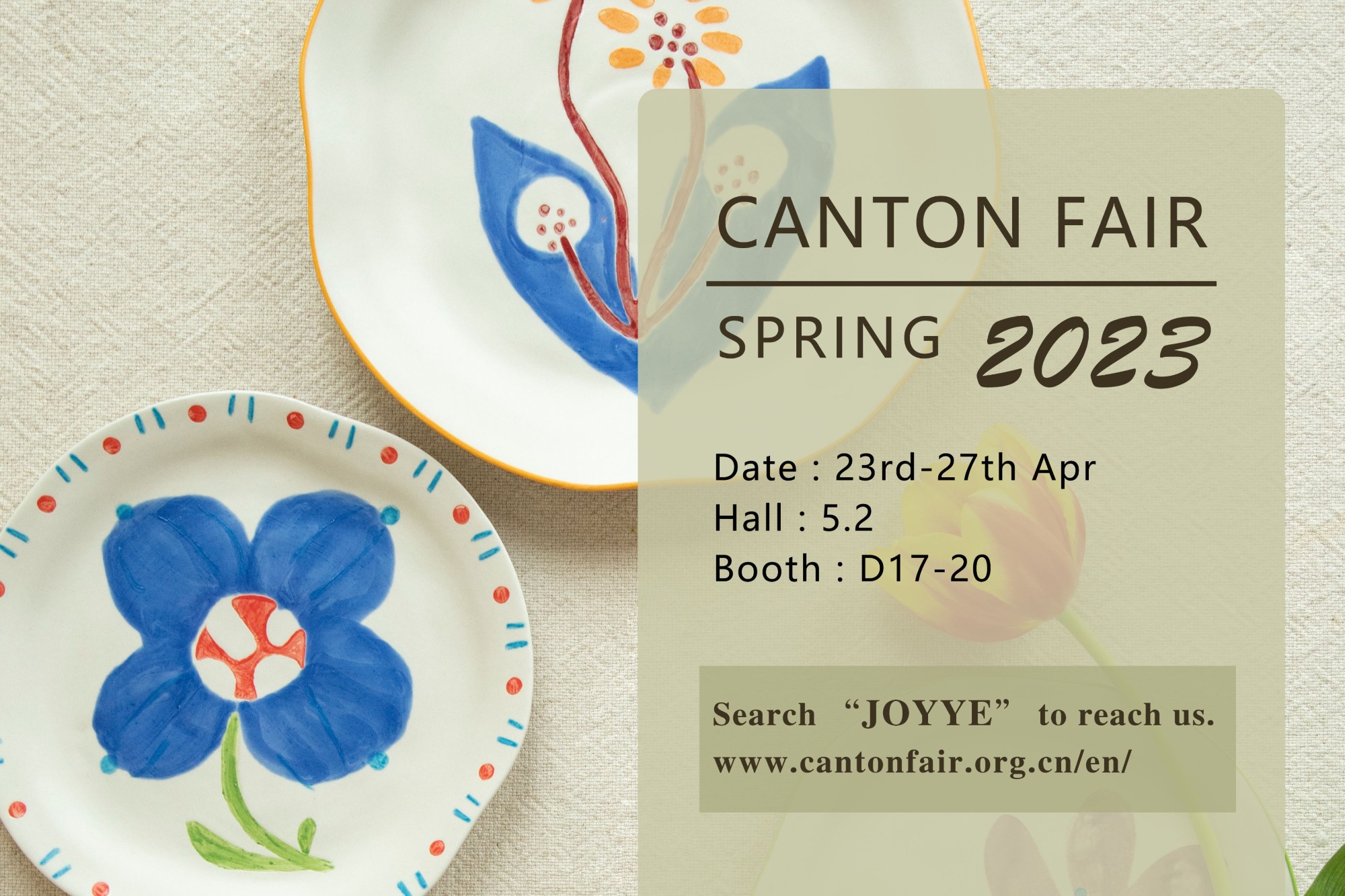 Joyye 2023 Spring Canton Fair Invitation