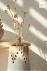 Weaving Pure White Vase Collection