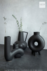 Black Stacked Vase Collection