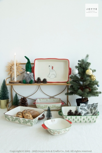 Handmade Rectangular Christmas Bakeware Collection