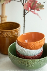 Retro Pumpkin Shaped Embossed Cookware Collection