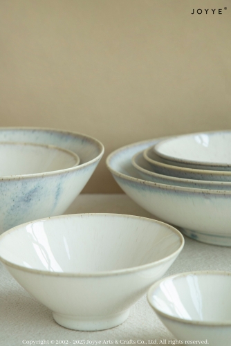 White Glaze Stoneware Tableware Collection