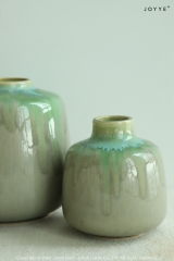 Vintage Asian-Style Crackle Glaze Vase Collection