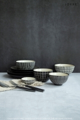 Classic Black and White Stripes Tableware