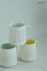 Chic Debossed Patterned Mug Collection