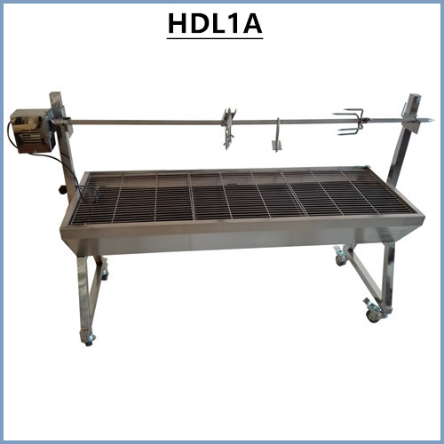 Commercial stainless steel charcoal lamb pig bbq grill spit roast machine