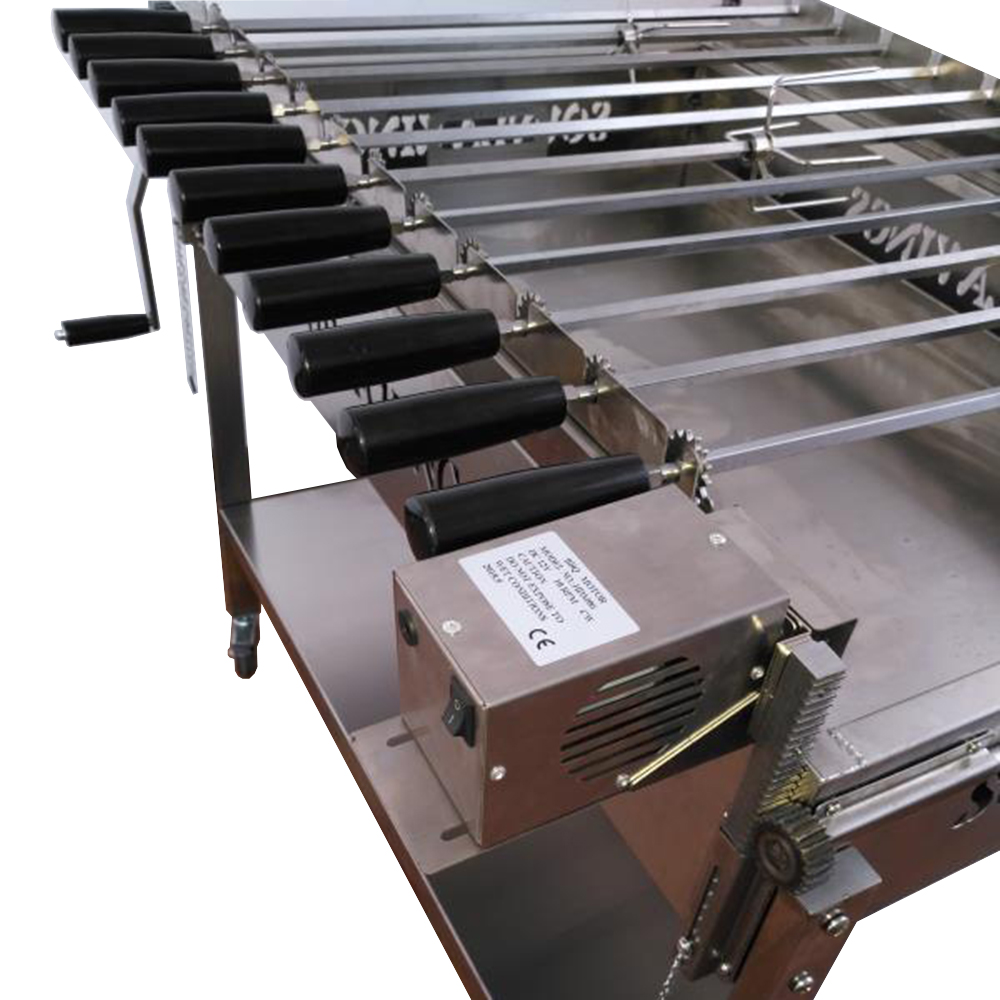 Brazilian BBQ Skewer Grill Rotator BBQ Grill Skewer Chain Set Cyprus