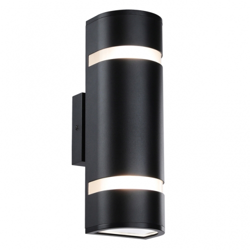 Outdoor Wall Light in D Shape with Aluminum Modern Wall Sconce Black Water Proof Wall Mount Light Suitable for Garden & Patio  XB-W1112-BK