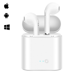 Wireless Headphones I7S,Bluetooth Earbuds TWS Products - Grade A Quality Battery Durability,Wireless Portable Charging,Sweatproof Earphones,Smartphone Compatible