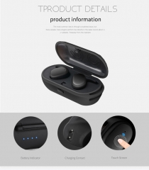 Touch Control Bluetooth Earbuds for Workout and Cell Phone with Charging Case