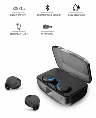 IPX8 PowerBank TWS Earbuds Mini Stereo Headset Bluetooth 5.0 Wireless Earphone Smart Voice Control Big Energy