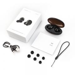 Comfortable design ergonomic design TWS Mini Bluetooth 5.0 Earphones Wireless HiFi Stereo in-Ear Waterproof Earbuds Headset with Charging Box