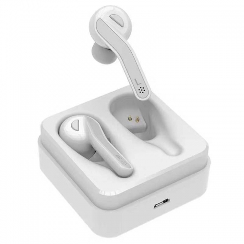 True Wireless Earbuds Bluetooth V5.0 Headphones HD Stereo Sound 5H Playtime TWS in-Ear Headset with Charging Case, Built-in Mic