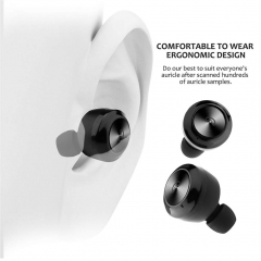 Bluetooth Headset Wireless Earbud TWS Mini True Bluetooth 5.0 Stereo Earphone Bass in-Ear Headset