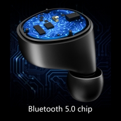 trend 2019 custom ipx7 waterproof noise cancellation blue tooth wireless earbuds with 3000mAh power bank x6pro