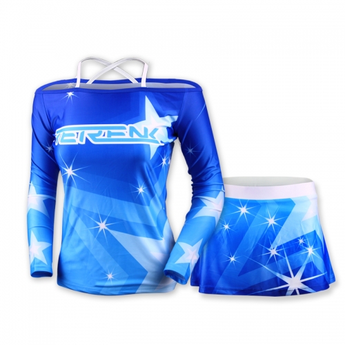 custom sleeveless wholesale cheerleading uniforms