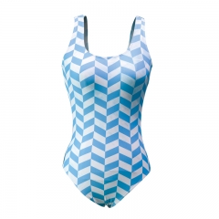 custom women one piece printed swimsuit