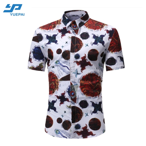 hawaiian men floral shirt