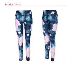 custom sublimation print sport fitness leggings for women