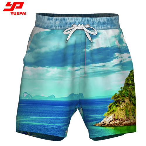 Recycled Custom print sublimated beach shorts board shorts