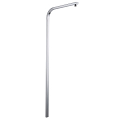 Stainless Steel Chrome Plated Square Bending Shower Colomn Bar