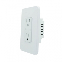 KS-604 US 120 Style Smart Duplex Receptacle Wifi Remote Outlet