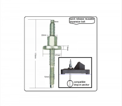 Schnellspannanker | Schnellverschluss-Ankermutter | Schnellspannbolzen | Schnellspannmutter | Schnellspannanker-Kit