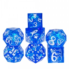 Cat-Blue w/White Numbers