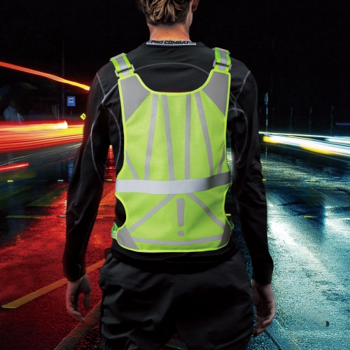 Rocontrip Safety Vest, Stylish Adjustable Reflective Running Vest Safety Vest High Visibility 360° Protection Lightweight Breathable for Jogging Cycli