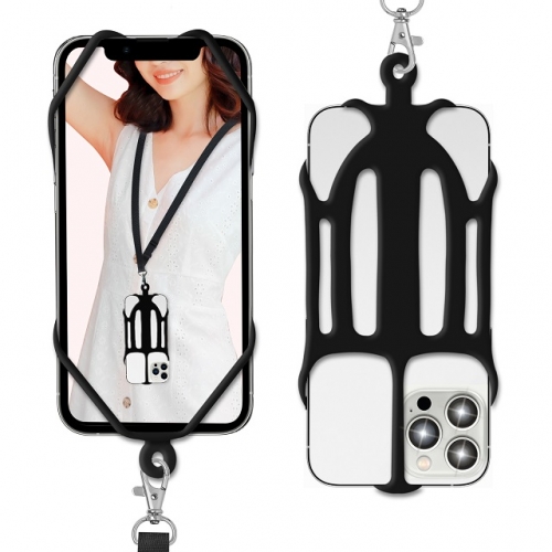 2022 New Design Cell Phone Lanyard - Universal Neck Phone Holder w/ adjustable cotton Neck Strap - Compatible with Most Smartphones,No blocking camera