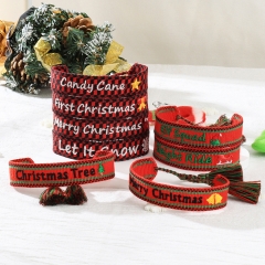 Christmas Weave bracelet -BZ09