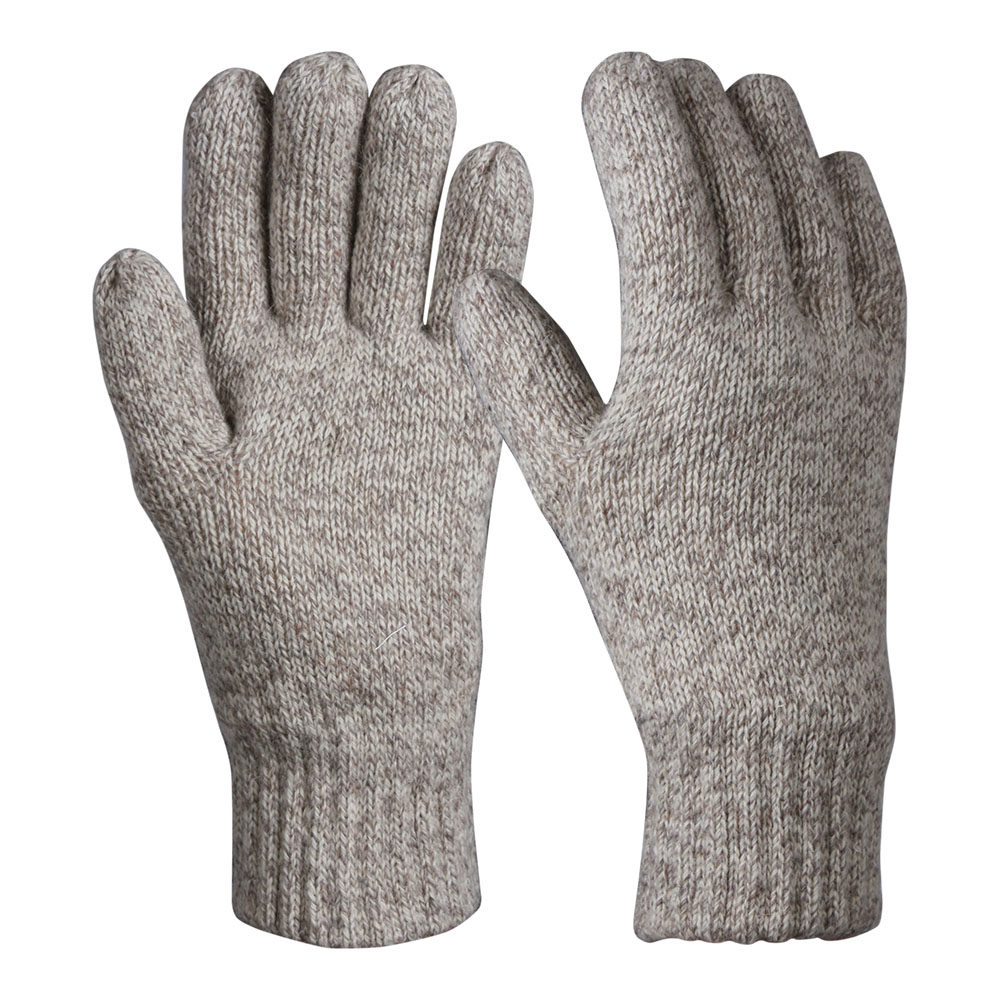 Thick Ragg wool Insulated knitted thermal work safety gloves