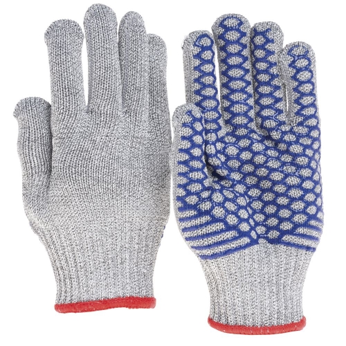 Silicone Non slip Cut resistant proof safety thermal Insulated HPPE work grip Gloves for Winter work and Seafood Processing