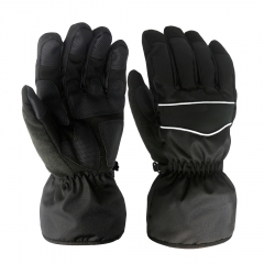 Extreme Cold Winter Warm Hipora Waterproof Hi Vis Fluoro yellow Nylon insulated gauntlet Arctic freezer glove