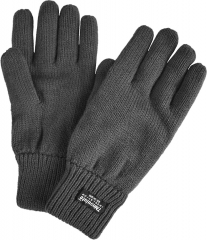 Thinsulate insulation lined Black Acrylic knitted thermal Safety work gloves for cold store Freezer or outdoor sports