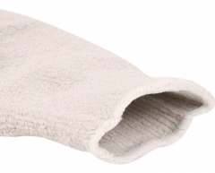 EN407 150℃ Light heat resistant Cotton Terry cloth loop pile sleeve for Bakeries Cold store Metal stamping 