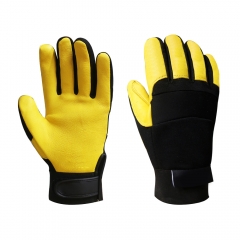 Premium A Grade Grain deerskin leather Thinsulate insulated thermal mechanical rigger glove