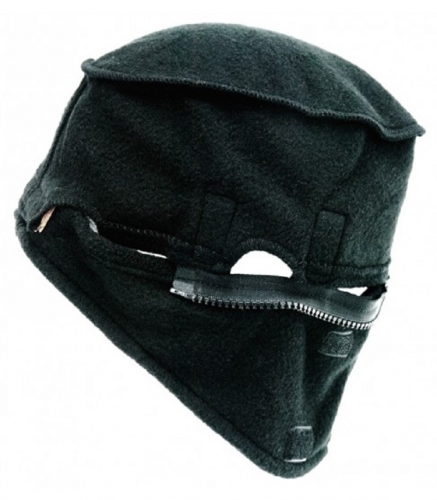 Multi-functional Black polyester fleece hard hat helmet liner