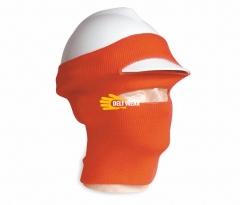 Universal Long neck Winter thermal Acrylic knitted hard hat helmet tube liner with open face