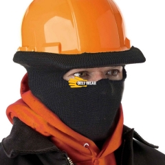 Universal Long neck Winter thermal Acrylic knitted hard hat helmet tube liner with open face