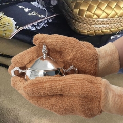 Silver Cleaning Polishing Gloves for Remove Tarnish Protect Sterling Silver and Silverplated item