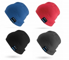 Bluetooth Wireless Smart thermal Beanie hat skull hat watch cap with Rechargeable battery and built in mircophone