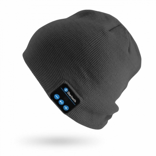 Bluetooth Wireless Smart thermal Beanie hat skull hat watch cap with Rechargeable battery and built in mircophone