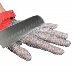 Food grade 304L Stainless Steel Mesh Chain Mail Cut Resistant work safety Gloves for Kitchen Butcher meat processing